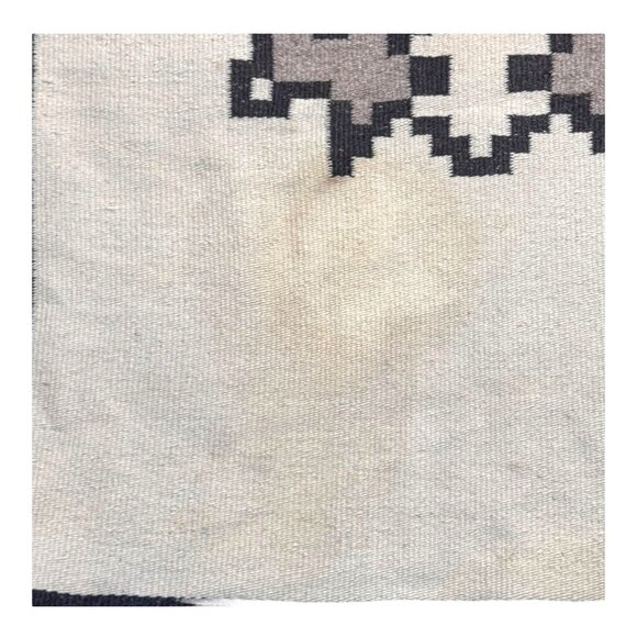 Vintage Handwoven Wool Throw Blanket Alpaca Geometric Floral Tribal Design READ - Picture 2 of 8